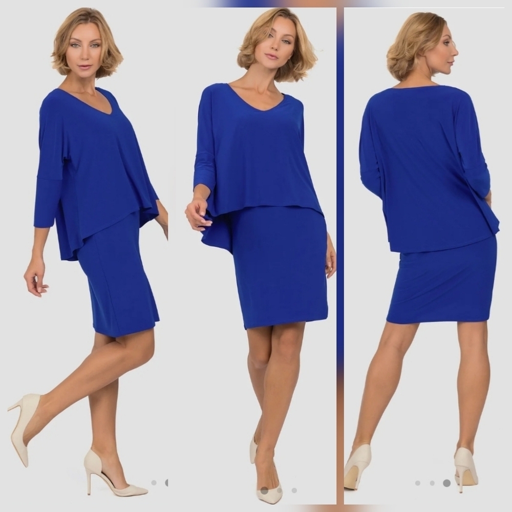 ❤️ JOSEPH RIBKOFF ROYAL SAPPHIRE DRESS, 10